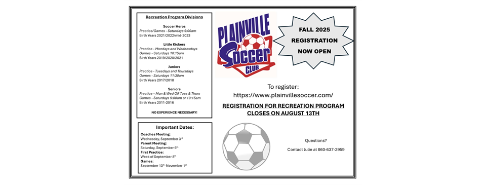 Fall Registration